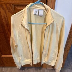 St. John's Bay Yellow Zip-Up Hoodie